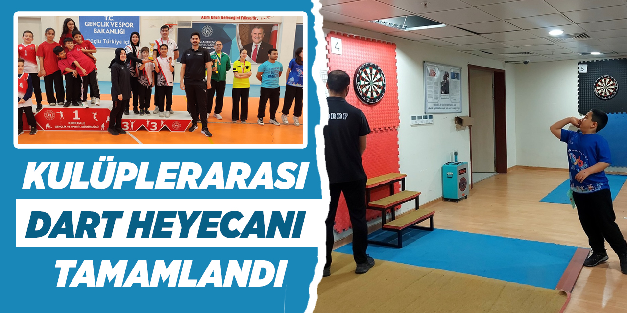 Kulüplerarası dart heyecanı tamamlandı