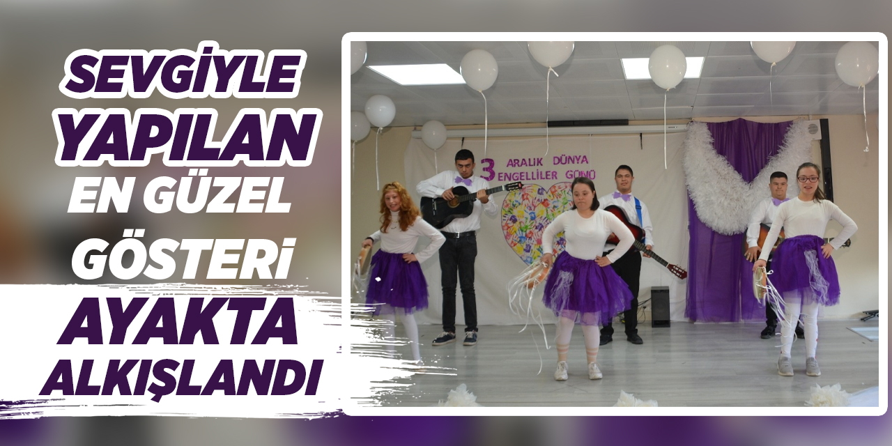 Sevgiyle yapılan en güzel gösteri ayakta alkışlandı