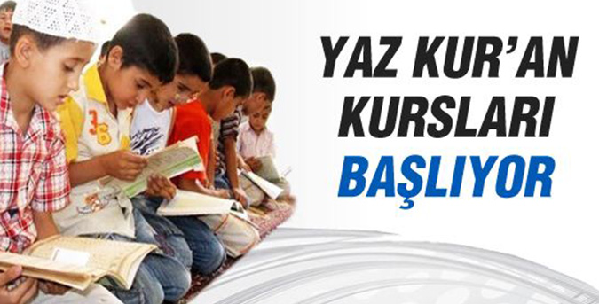 Kur’an kursları başlıyor