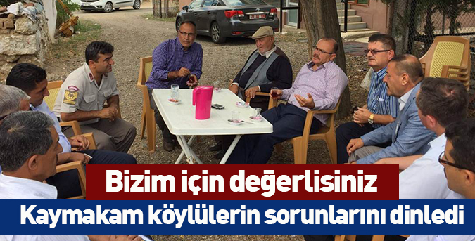 Köylülerin sorunlarını dinledi