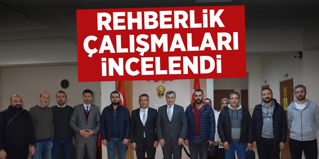 Rehberlik çalışmaları incelendi