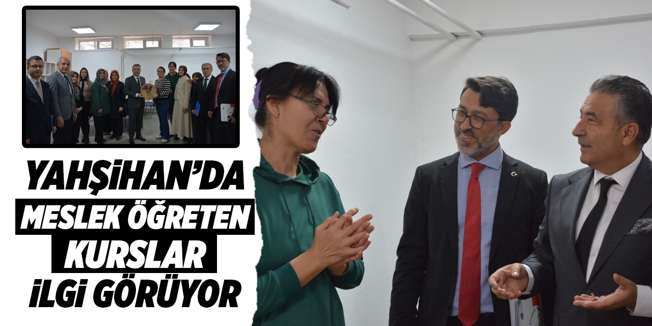 Yahşihan’da meslek öğreten kurslar ilgi görüyor