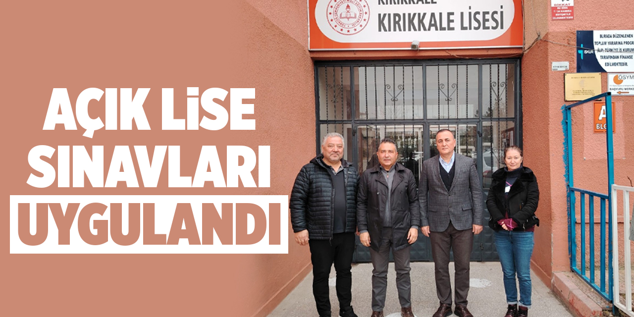 Açık lise sınavları uygulandı