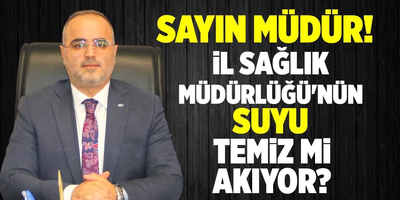 Kırıkkale çamurlu su kullanıyor, Müdür Polat susuyor!