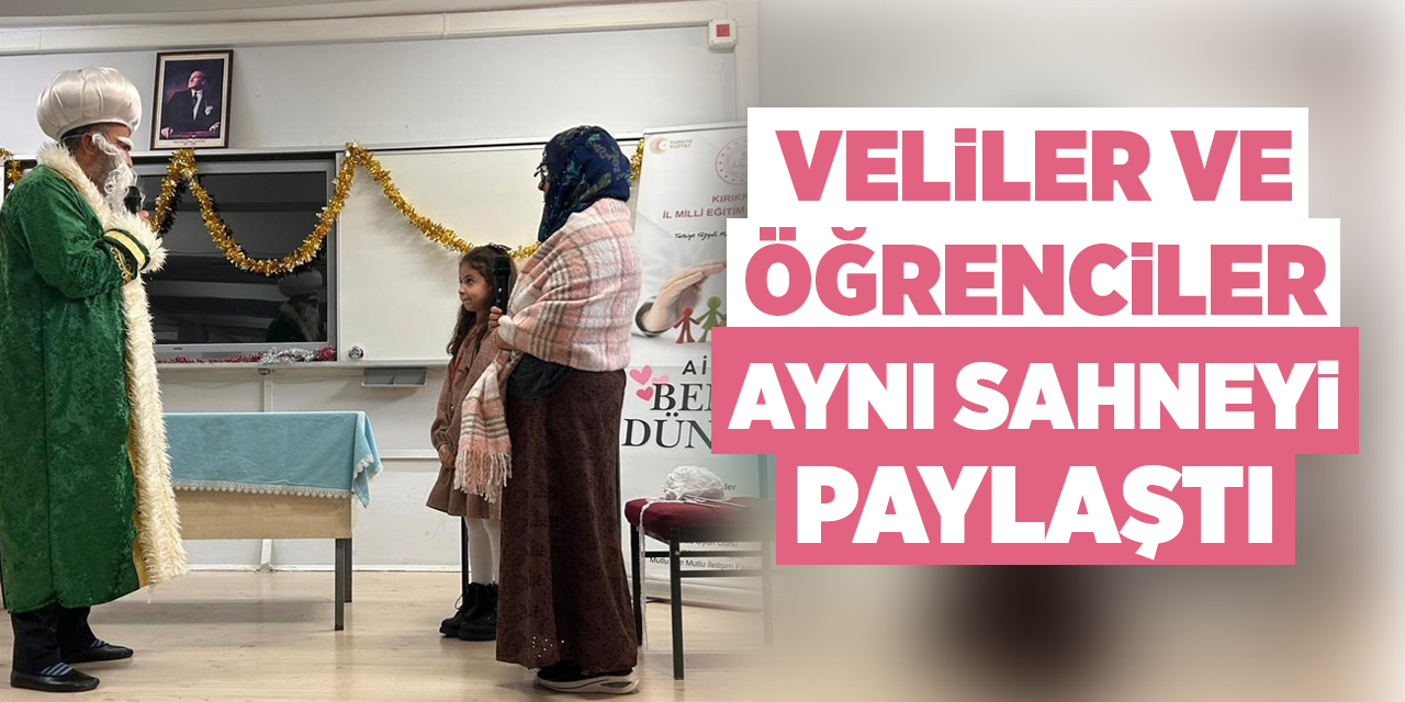 Veliler ve öğrenciler aynı sahneyi paylaştı