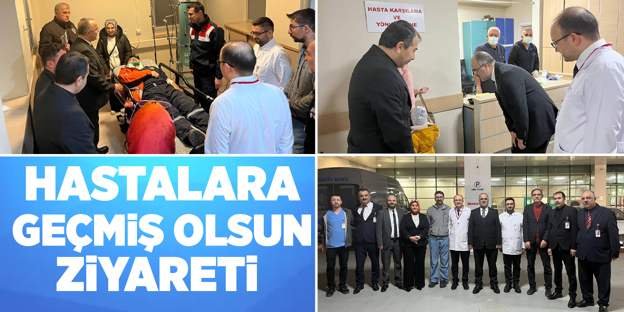 Hastalara geçmiş olsun ziyareti