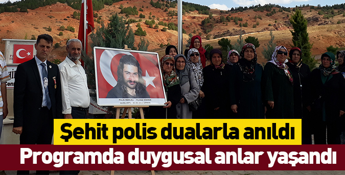 Şehit polis dualarla anıldı