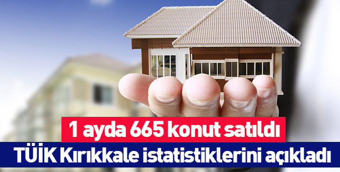 1 ayda 665 konut satıldı