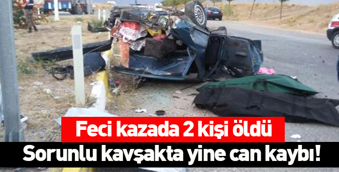 Otomobiller Çarpıştı; 2 Ölü, 4 Yaralı