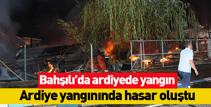 Ardiyede yangın çıktı