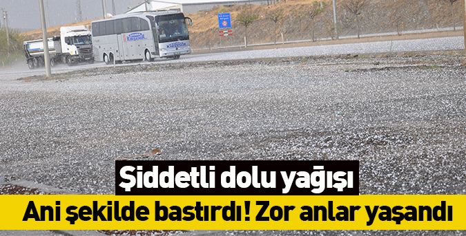 Keskin'de şiddetli yağış