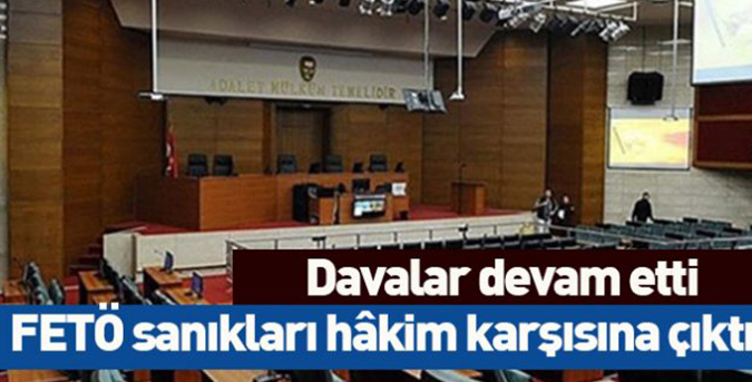 Sanıklar hakim karşısında