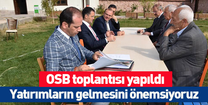 OSB toplantısı yapıldı