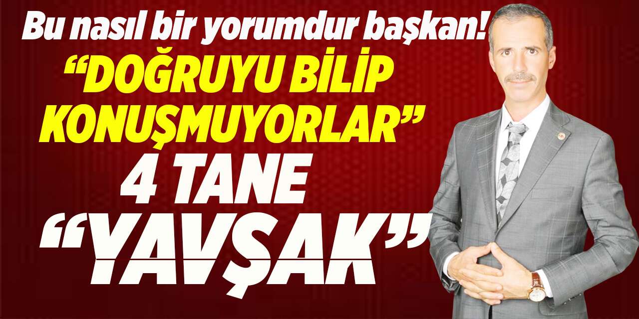 Başkan Çağlar’dan tepki çeken yorum! Kimleri işaret etti