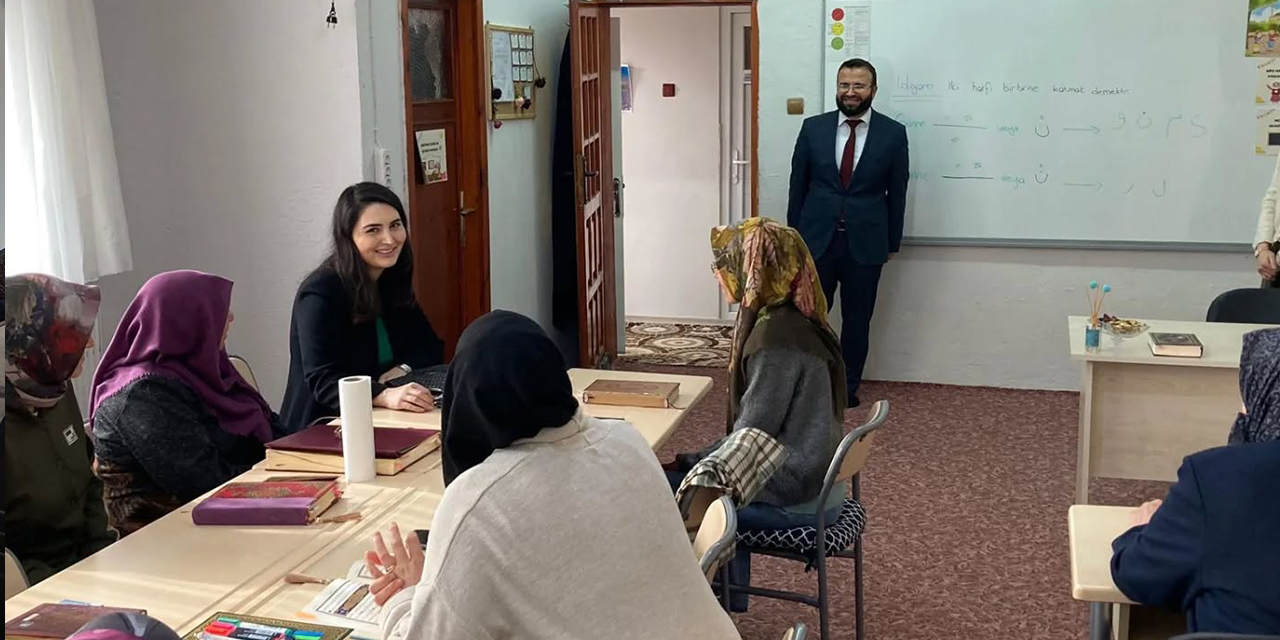 Kaymakam Bozkır’dan Kur’an Kursuna ziyaret