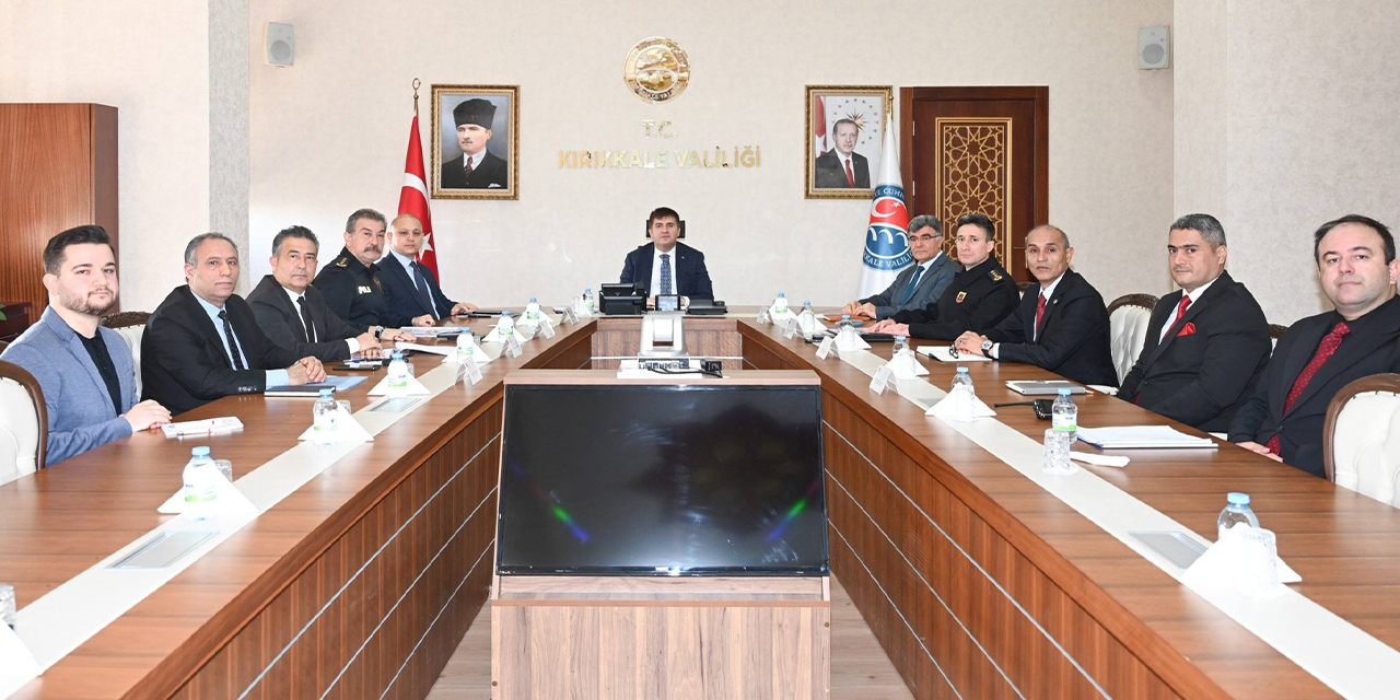 Vali Sarıibrahim başkanlığında toplantı