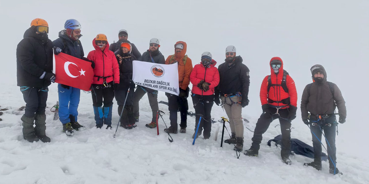 Bozkır Dağcılık, kış eğitimlerini tamamladı