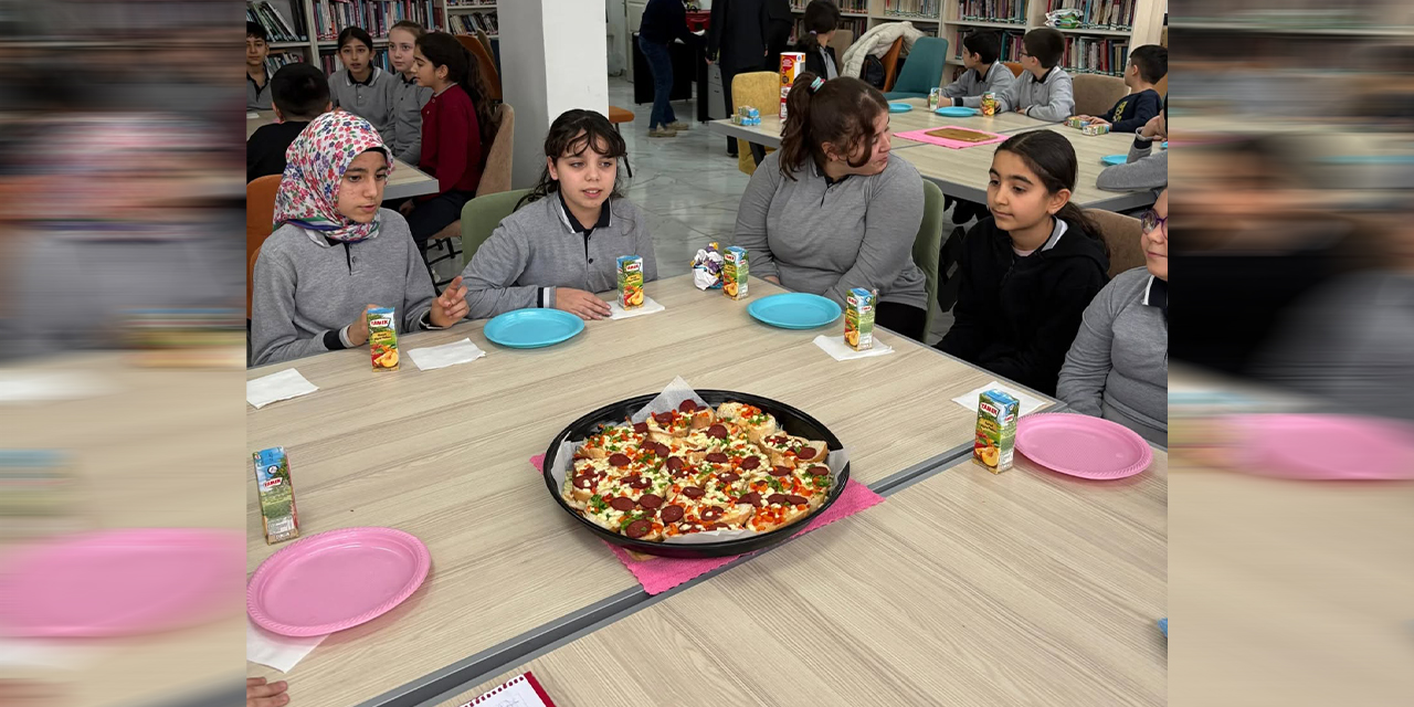 Çocuklardan bayat ekmek farkındalığı: Bayat ekmeklerden pizza yaptılar