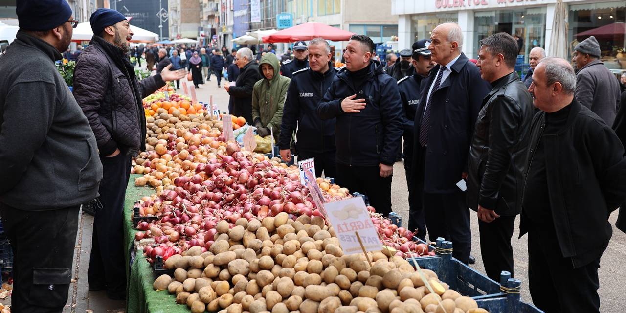 Kırıkkale'de pazarlarda fiyat ve tartı denetimi