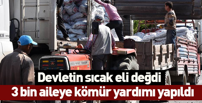 3 bin aileye kömür yardımı