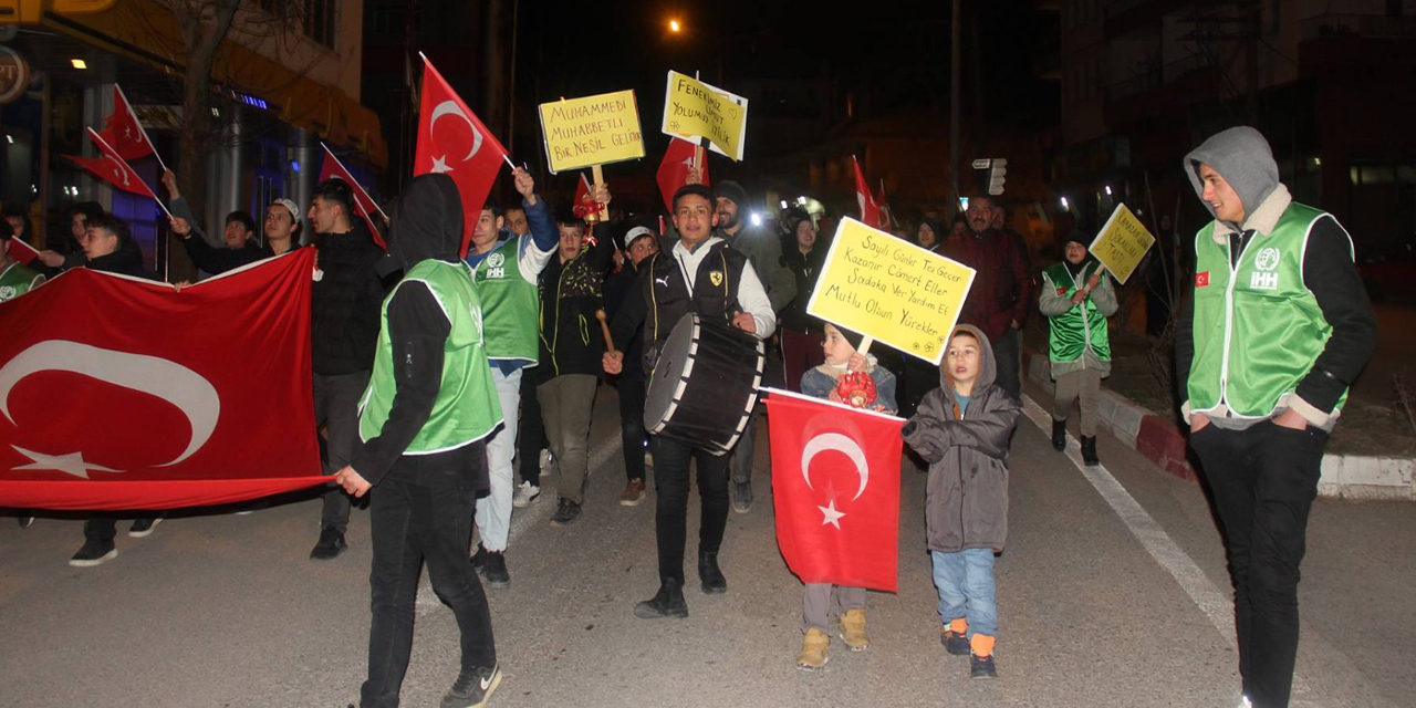 Keskin’de Ramazan’a özel fener alayı coşkusu