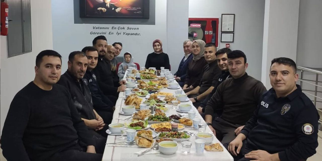 Çelebi Kaymakamı Uzunyol Emniyet personeli ile iftarda buluştu