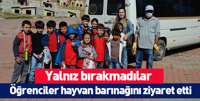 Öğrenciler hayvan barınağını ziyaret etti