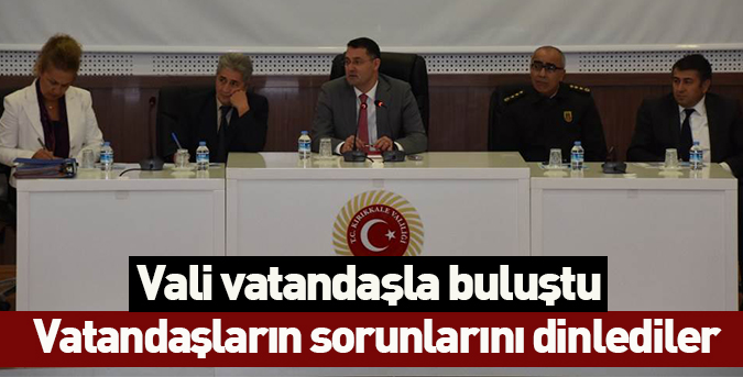Vali vatandaşla buluştu