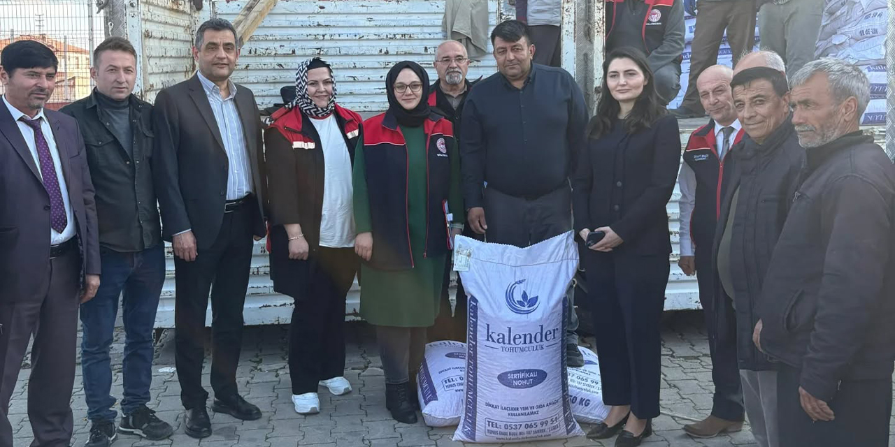 Bahşılı’da çiftçilere tohum desteği