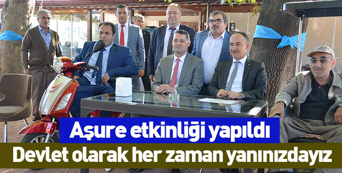 Engellilerle aşure etkinliği