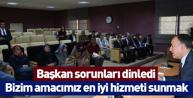 Amacımız en iyi hizmet