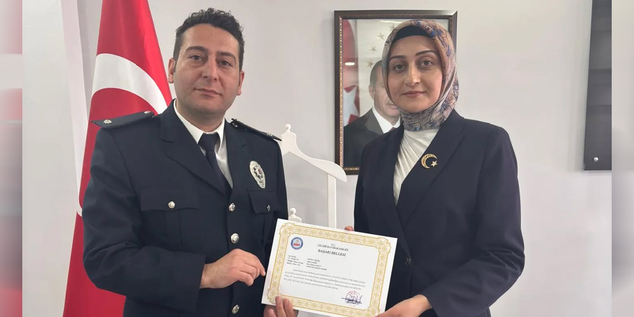 Çelebi’de asayiş ve güvenliğe gururlandıran ödül