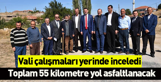 Yollar asfaltlanıyor