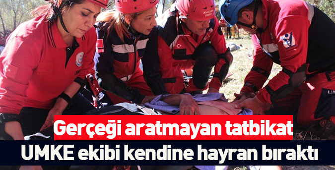 Gerçeği aratmayan tatbikat