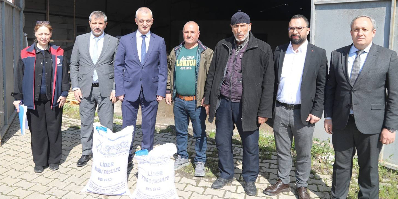 Kırıkkale’de üreticiye kuru fasulye tohum desteği