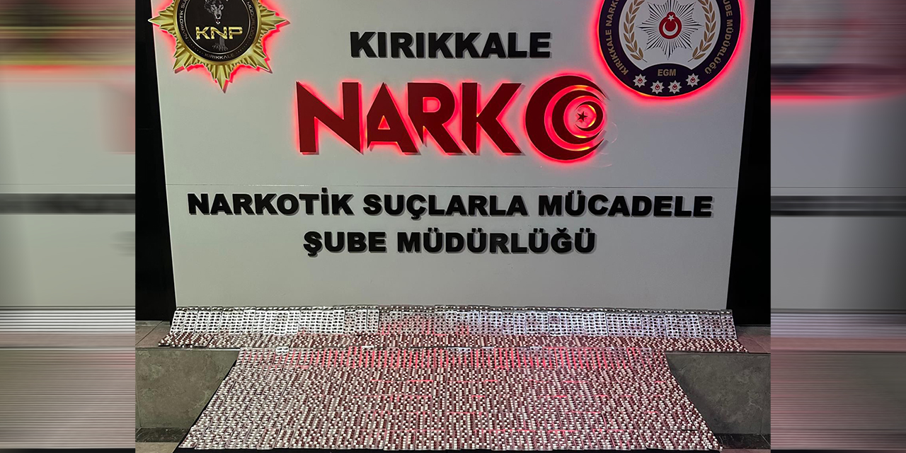 Kırıkkale’de Narkotik Operasyonu: Binlerce zehir ele geçirildi