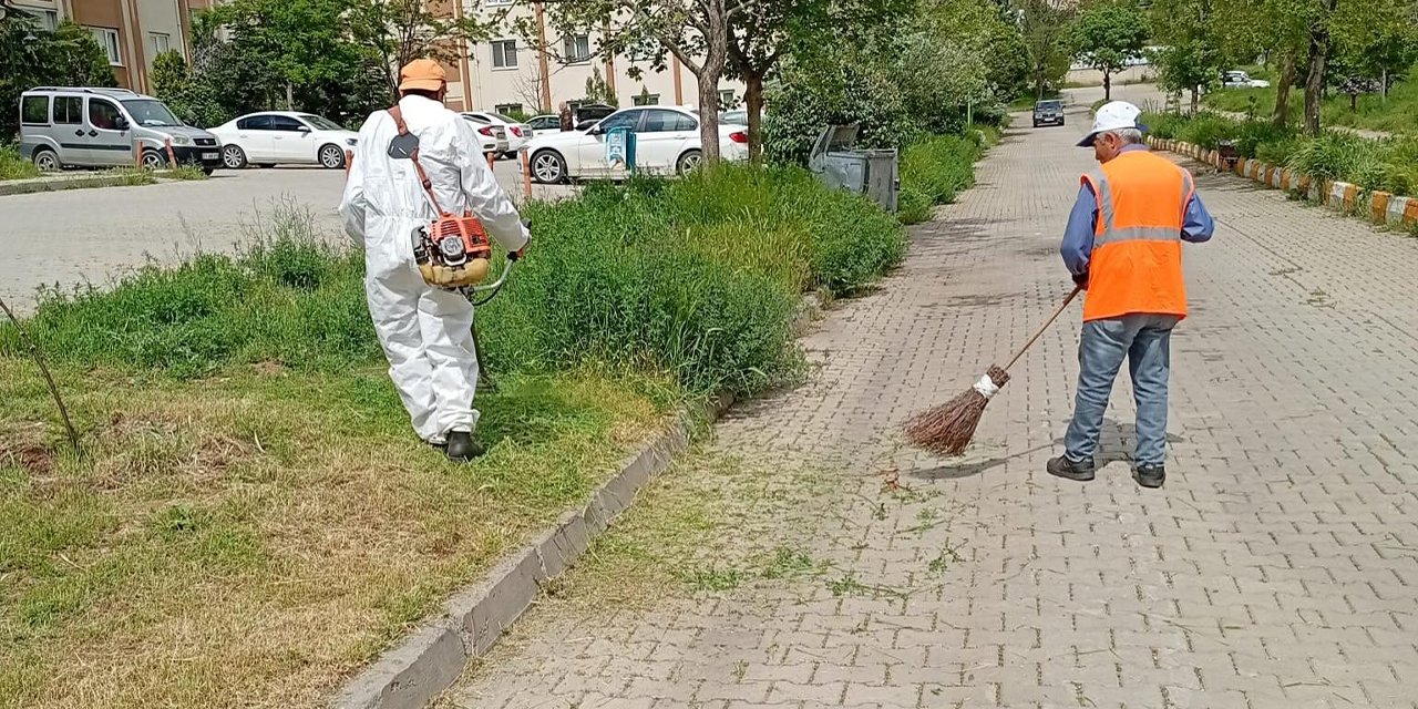 Yahşihan’da bayram öncesi temizlik seferberliği