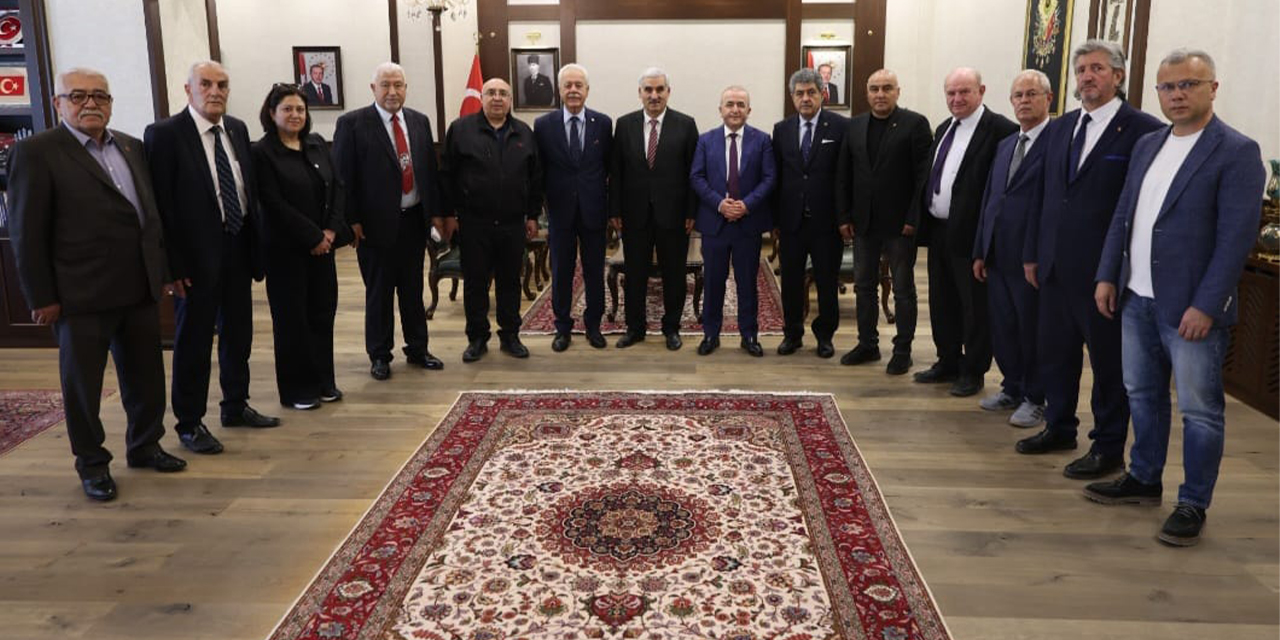Türk Dünyası Gazeteciler Federasyonu’ndan Hatipogluna ziyaret