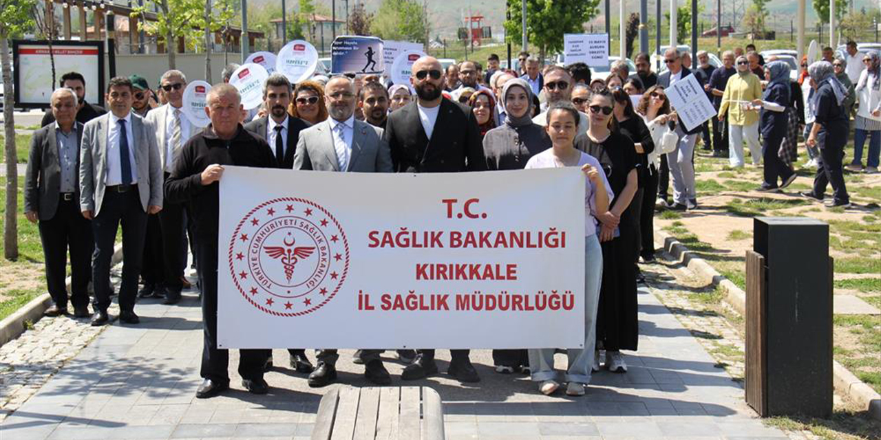 Sağlık için hareket ettiler, hep birlikte yürüdüler