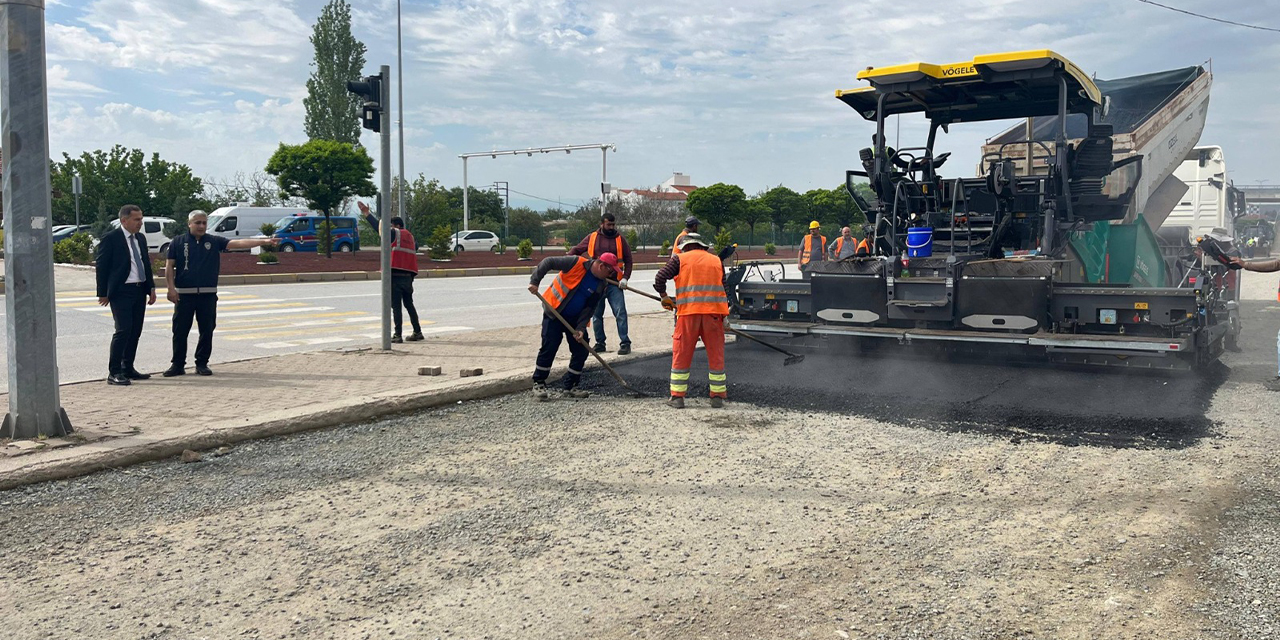 Delice’de sıcak asfalt çalışmaları başladı