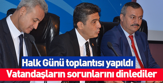 Vatandaşların sorunlarını dinlediler