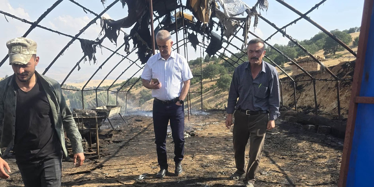 Kırıkkale'de Korkutan Yangın: Hayvan Çadırı Alevlere Teslim Oldu