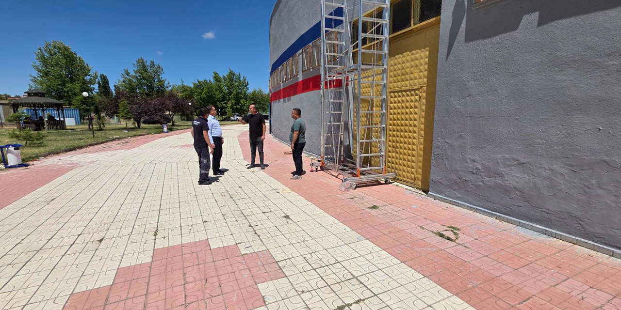 Başpınar Stadyumu yeni sezona hazırlanıyor: Yenileme çalışmaları sürüyor