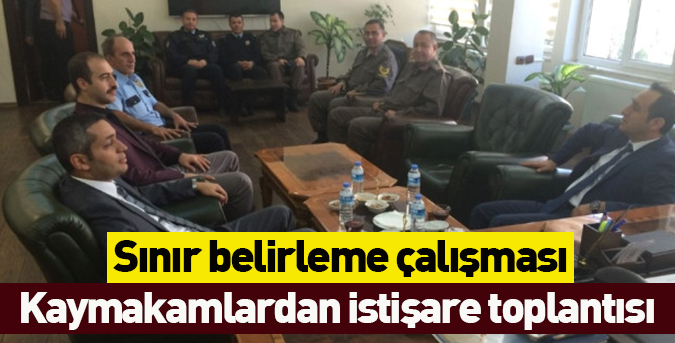 Kaymakamlardan istişare toplantısı