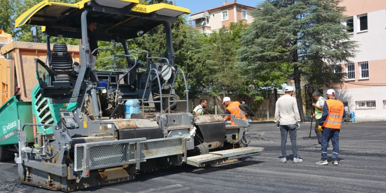 Kırıkkale’de okul bahçeleri yenileniyor!