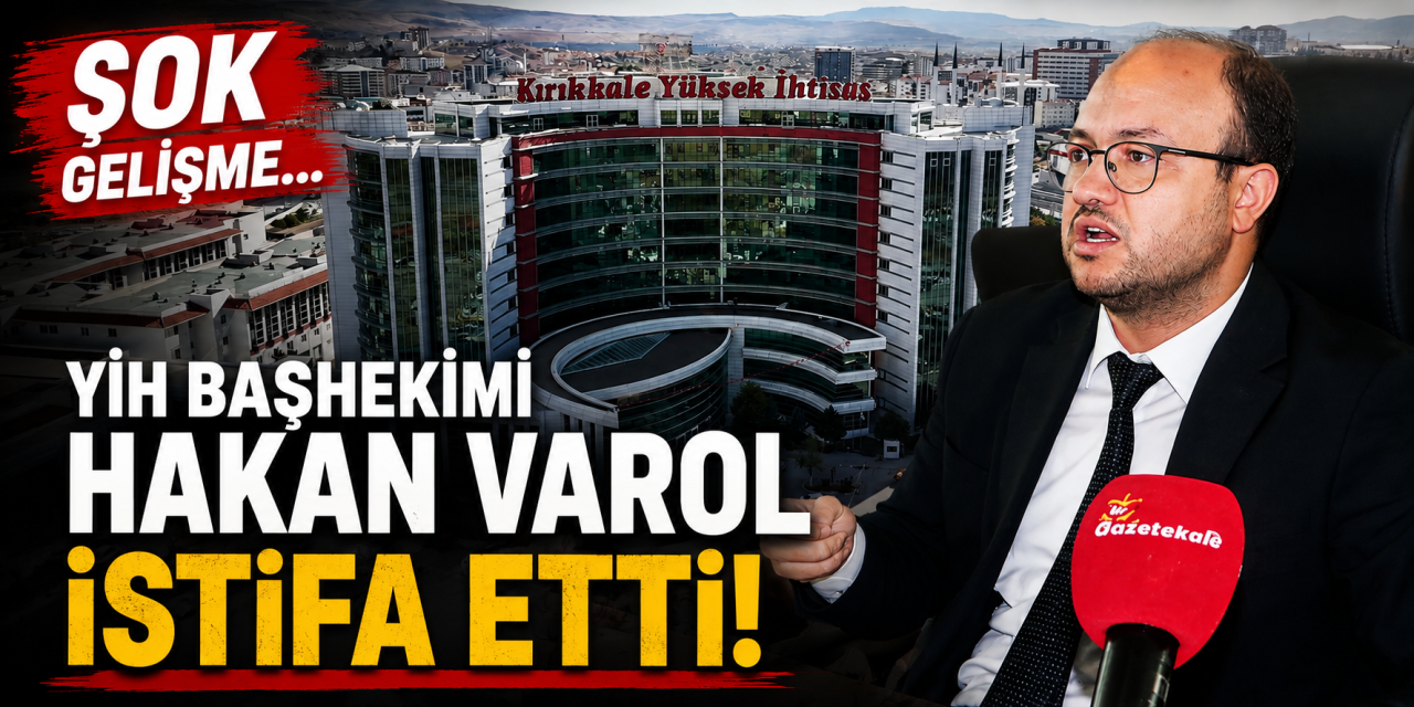 Kırıkkale YİH Başhekimi Hakan Varol istifa dilekçesini sundu