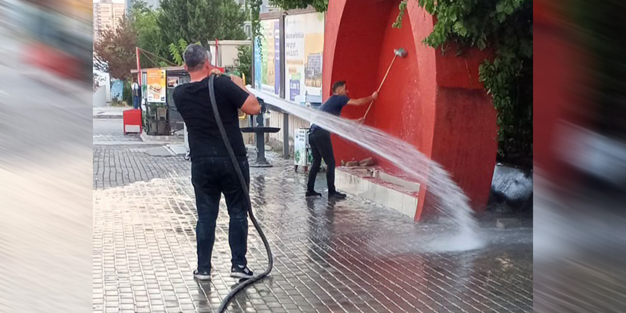 Yahşihan’da temizlik seferberliği  cadde ve sokaklar baştan aşağı temizleniyor