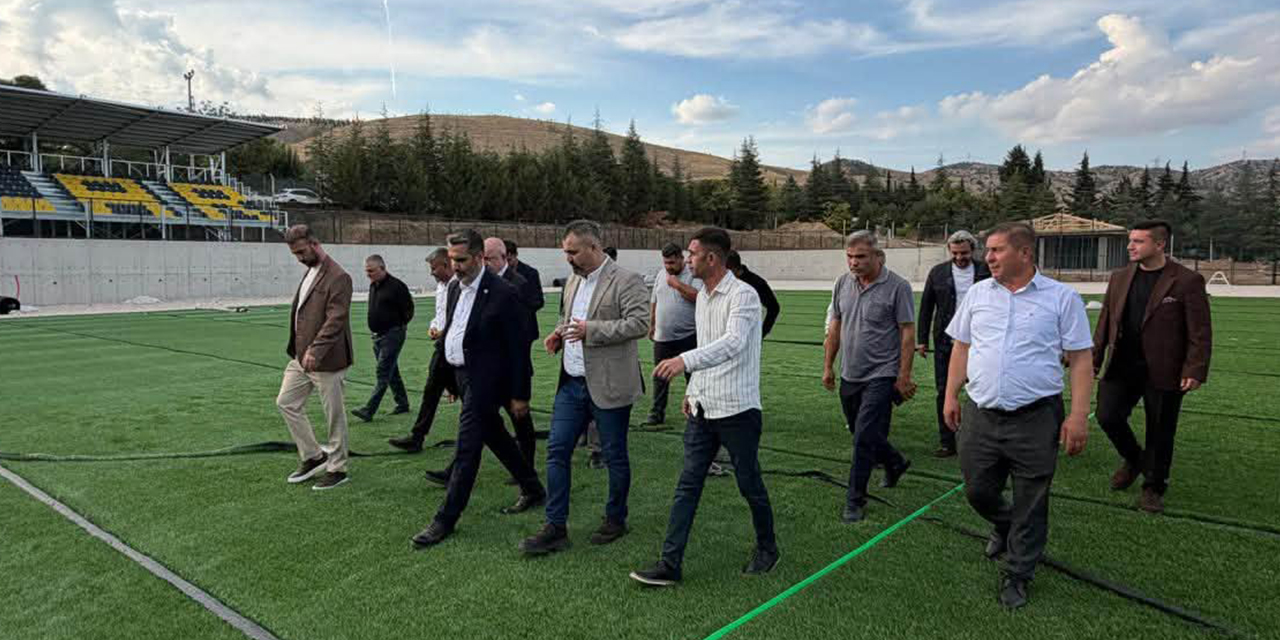 Hacılar Belediyespor’un yeni stadında çalışmalar hızlandı