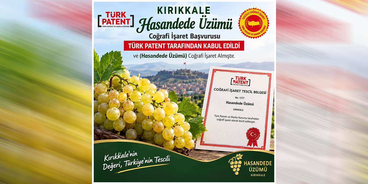 Kırıkkale’nin Hasandede üzümü tescillendi! Artık adı resmen korunacak