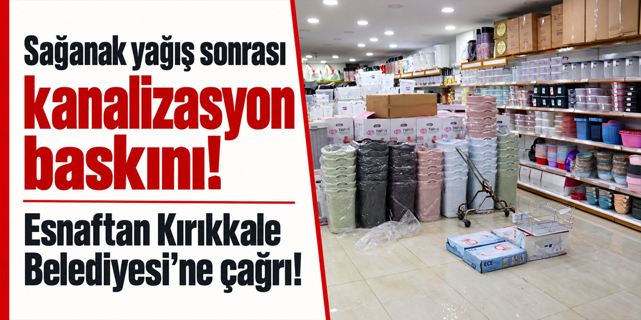 Yağış sonrası AVM içerisini kanalizasyon suyu bastı!